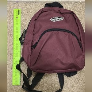 Marron vans mini backpack like new